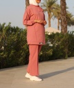 Sportwear Pink Jacket with Trouser Set - 2 Pcs