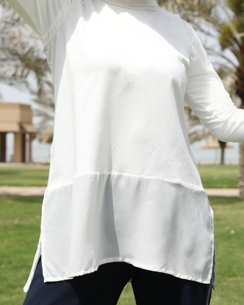 Off White Cotton T-Shirt (sleeveless)