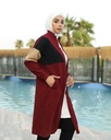 Dark Red Jacket With Pants - 3 Pieces