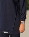 Sportwear Dark Blue Jacket with Trouser Set - 2 Pcs