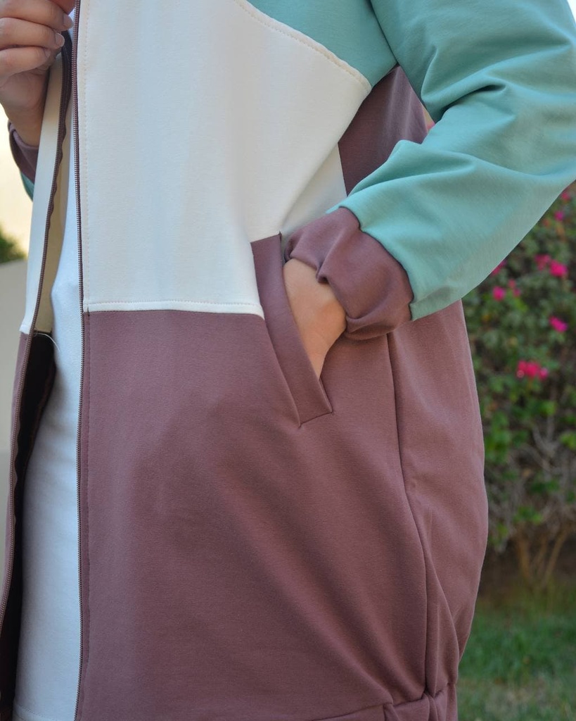 Brown Jacket with Trouser Set - 2 Pcs