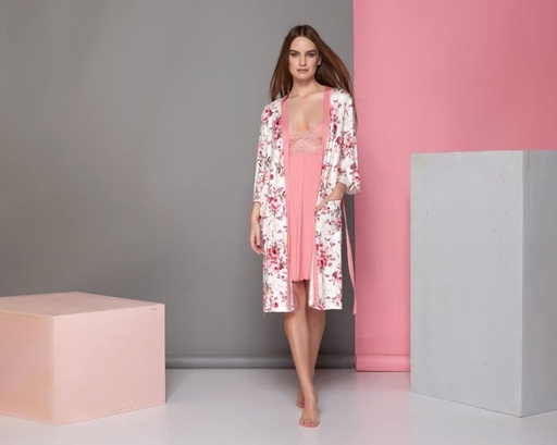 Floral Robe with Dress