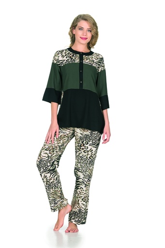 T-shirt with Tiger Print Trouser Set