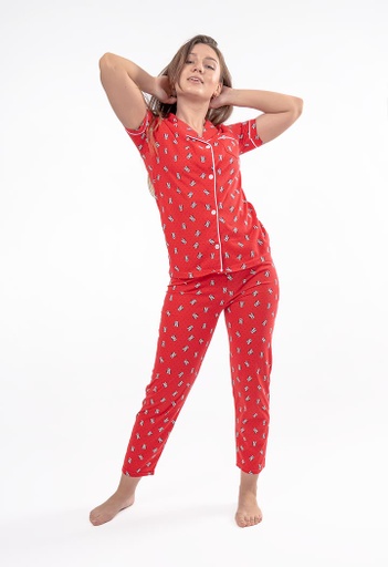 Red Minnie Mouse Pajamas Set